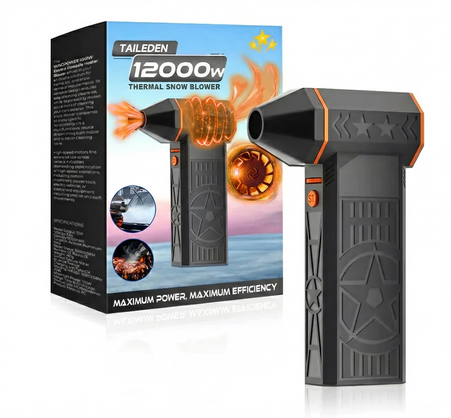 🔥Last Day Sale！80% OFF!🔥2026 Upgrade TAILEDEN 12000W Thermal Snow Blower